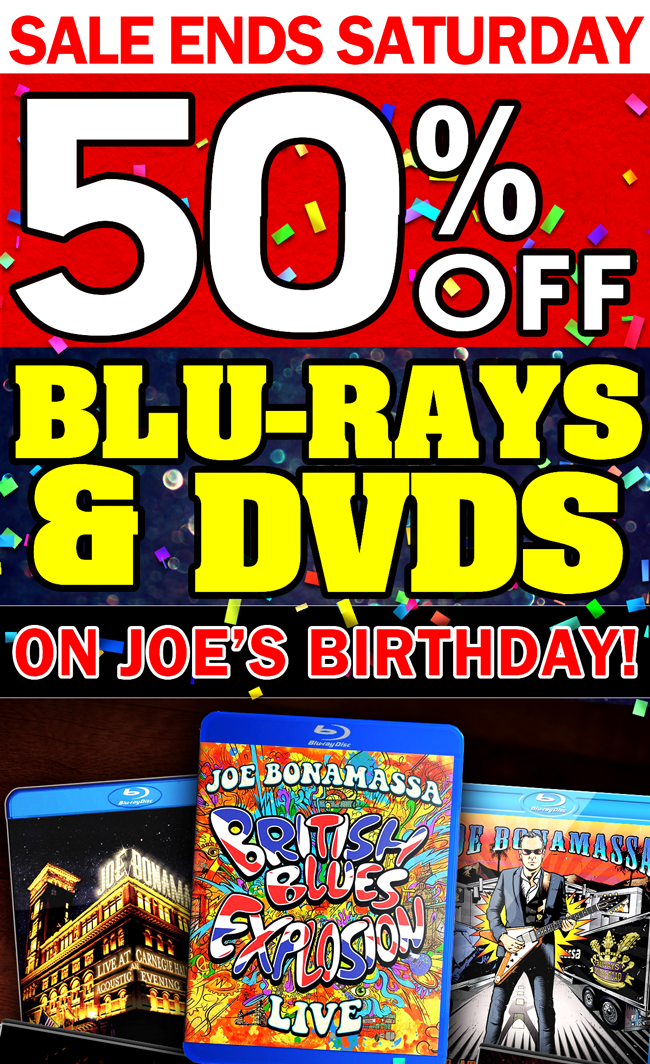 The latest Bonamassa products and sales new for you this week!