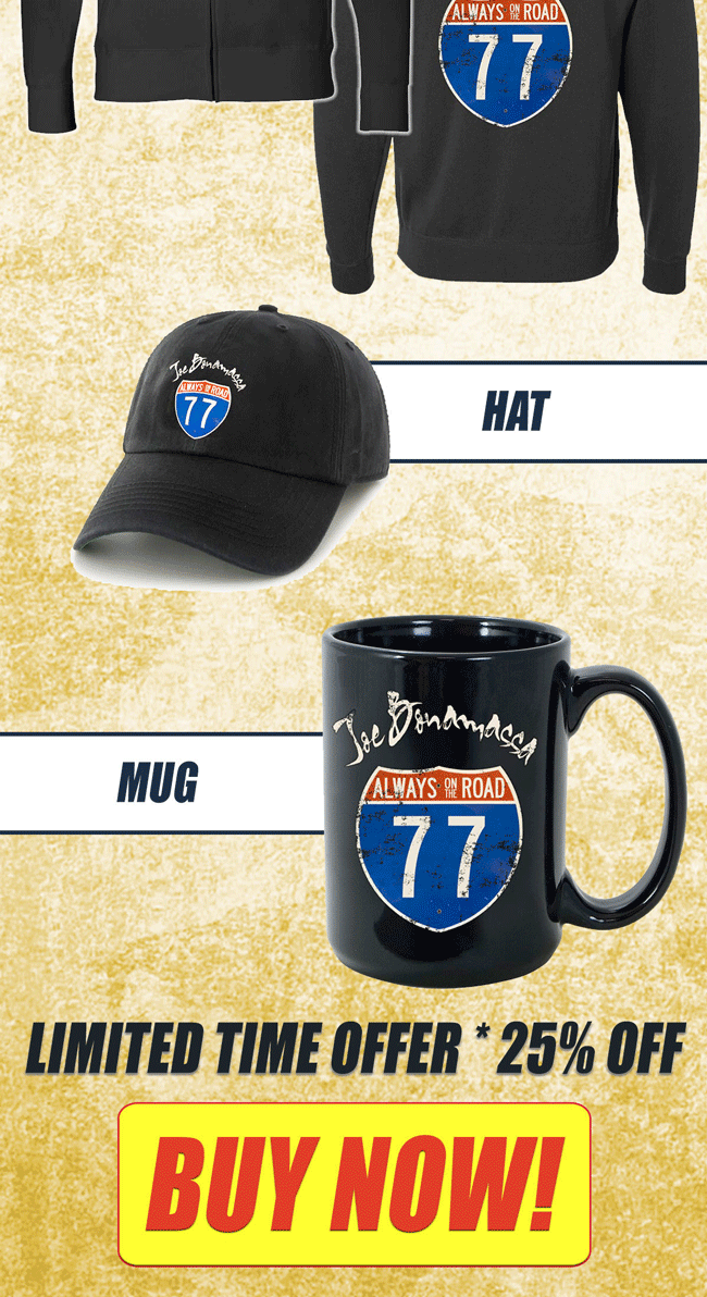 The latest Bonamassa products and sales new for you this week!