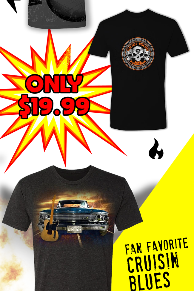 Get the latest deals on Bonamassa merch here!