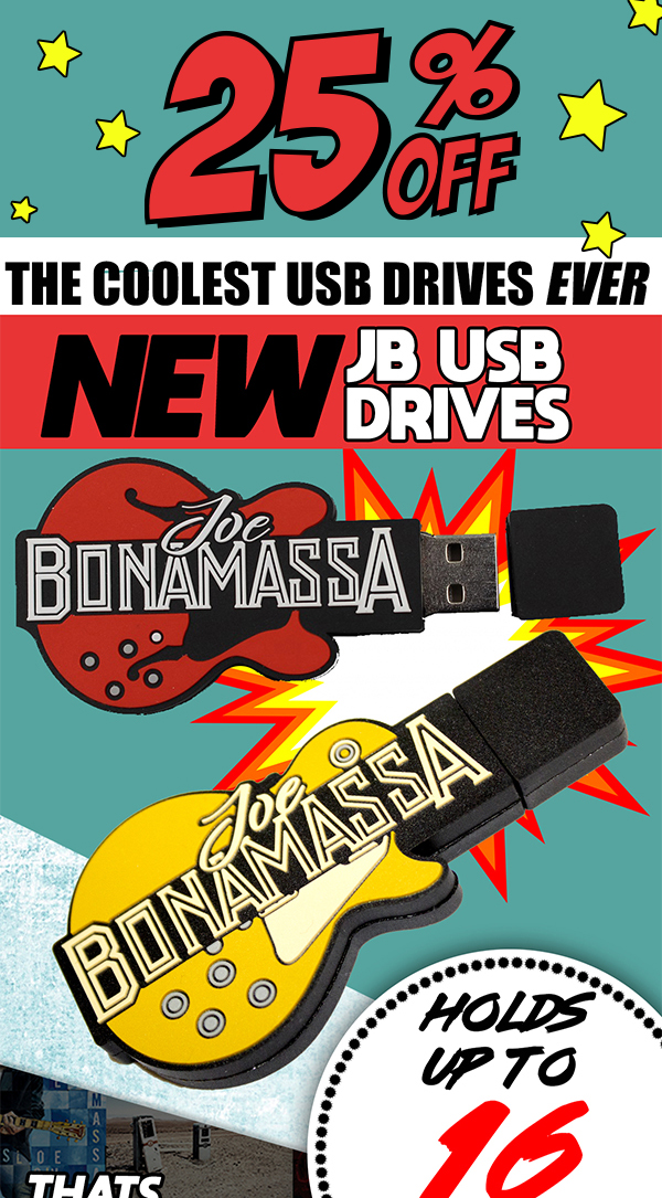 The latest Bonamassa products and sales new for you this week!