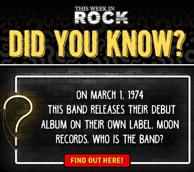 See what happened this week in rock history!