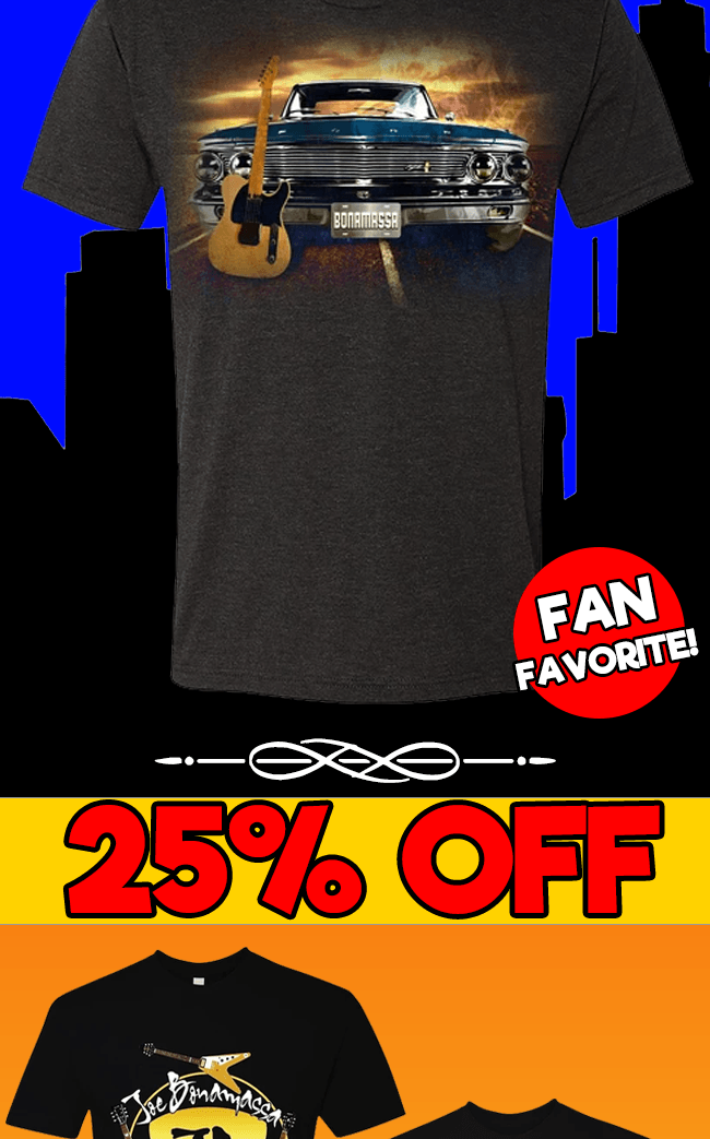 Our featured apparel of the week, sporting a hot JB-inspired design!