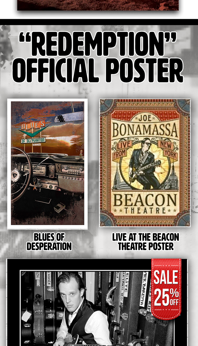 The latest Bonamassa products and sales new for you this week!