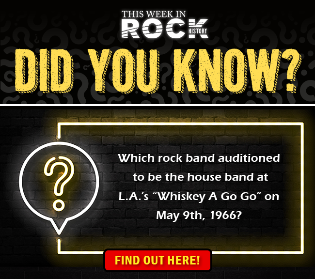 See what happened this week in rock history!