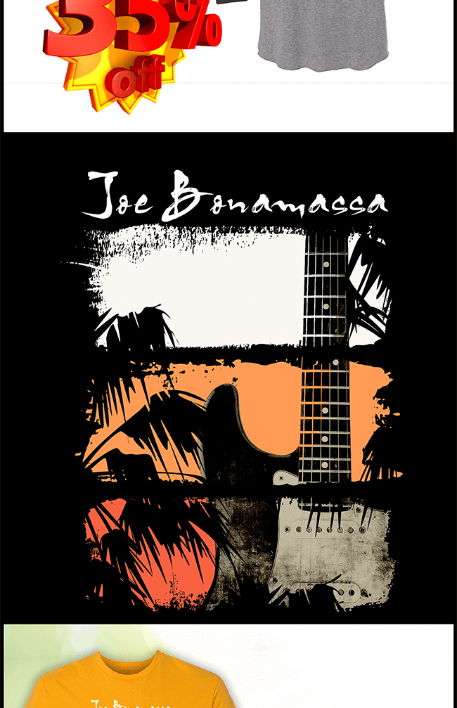 The latest Bonamassa products and sales new for you this week!