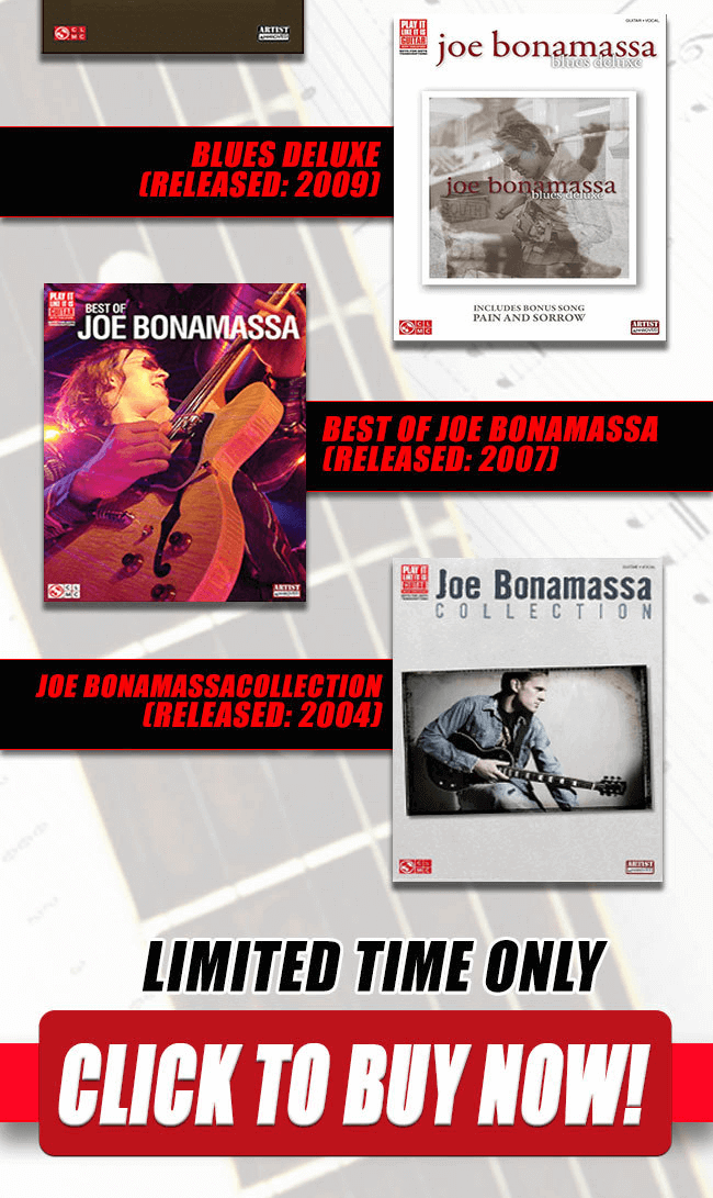 The latest Bonamassa products and sales new for you this week!