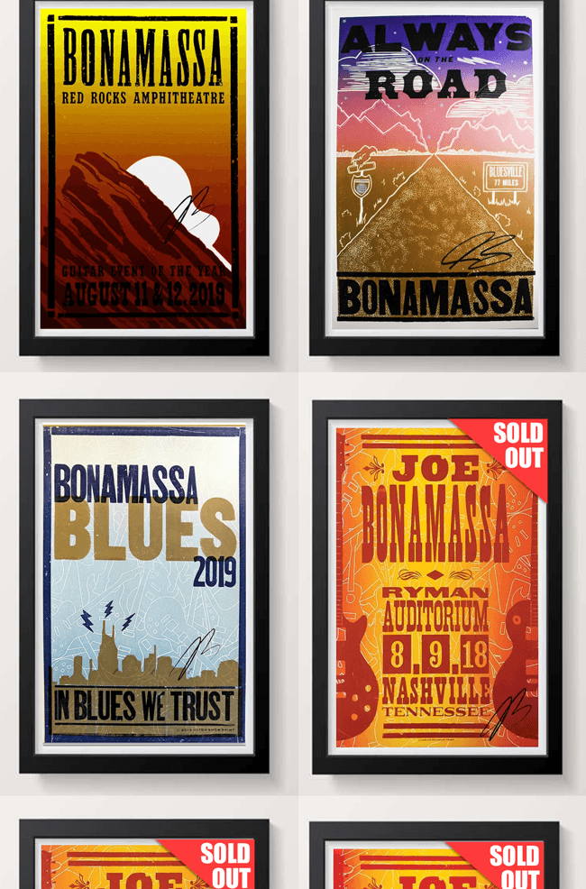 The latest Bonamassa products and sales new for you this week!