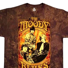 Moody Blues - Vintage Poster Tie-Dye