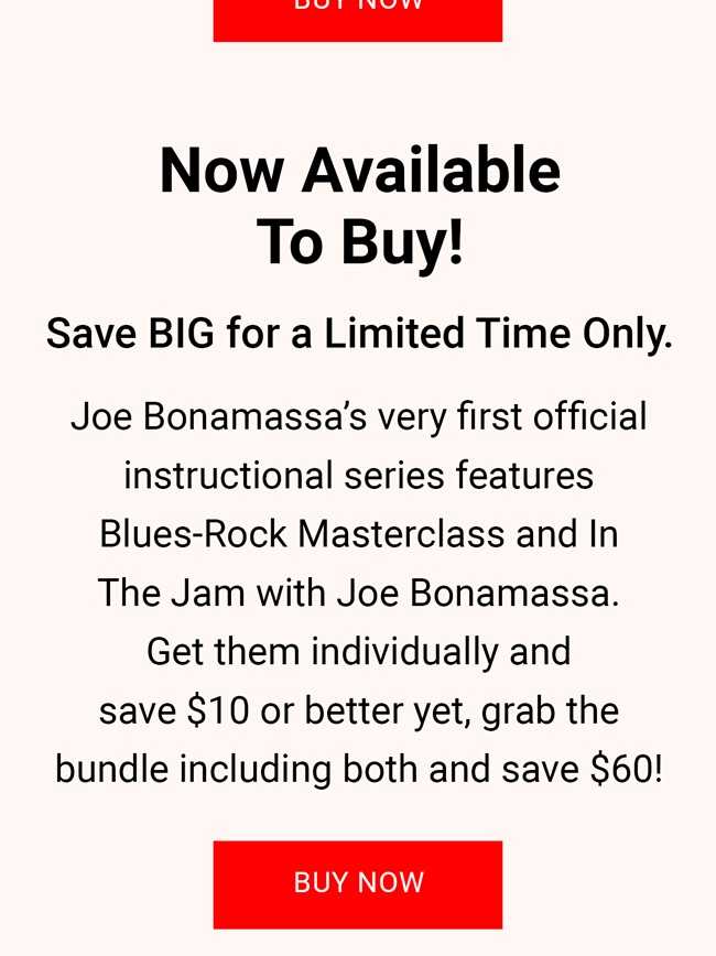 The latest Bonamassa products and sales new for you this week!